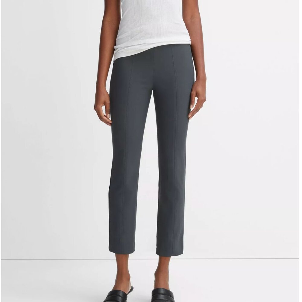 Vince Stitch Front Seam Ponte Legging, Size Small, Dark Grey